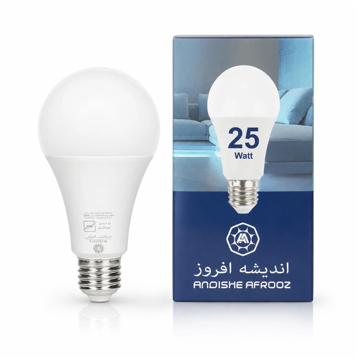 لامپ حبابی 25W مهتاب A95